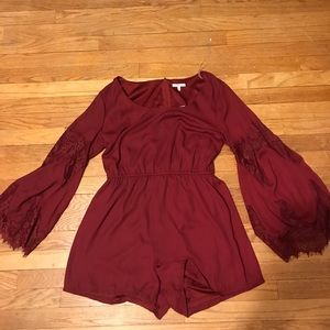 Burgandy romper!